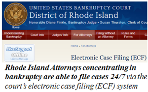 Rhode Island Bankruptcy Attorneys can file cases 24-7