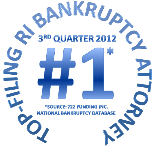 Top-Filing RI Bankruptcy ATtorney 3rd Quarter 2012, Source: 722 Funding Inc. National Bankruptcy Database